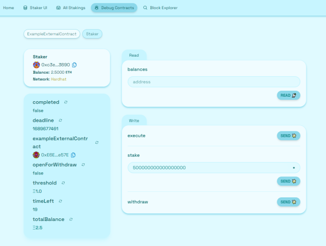 Challenge Decentralized Staking screenshot