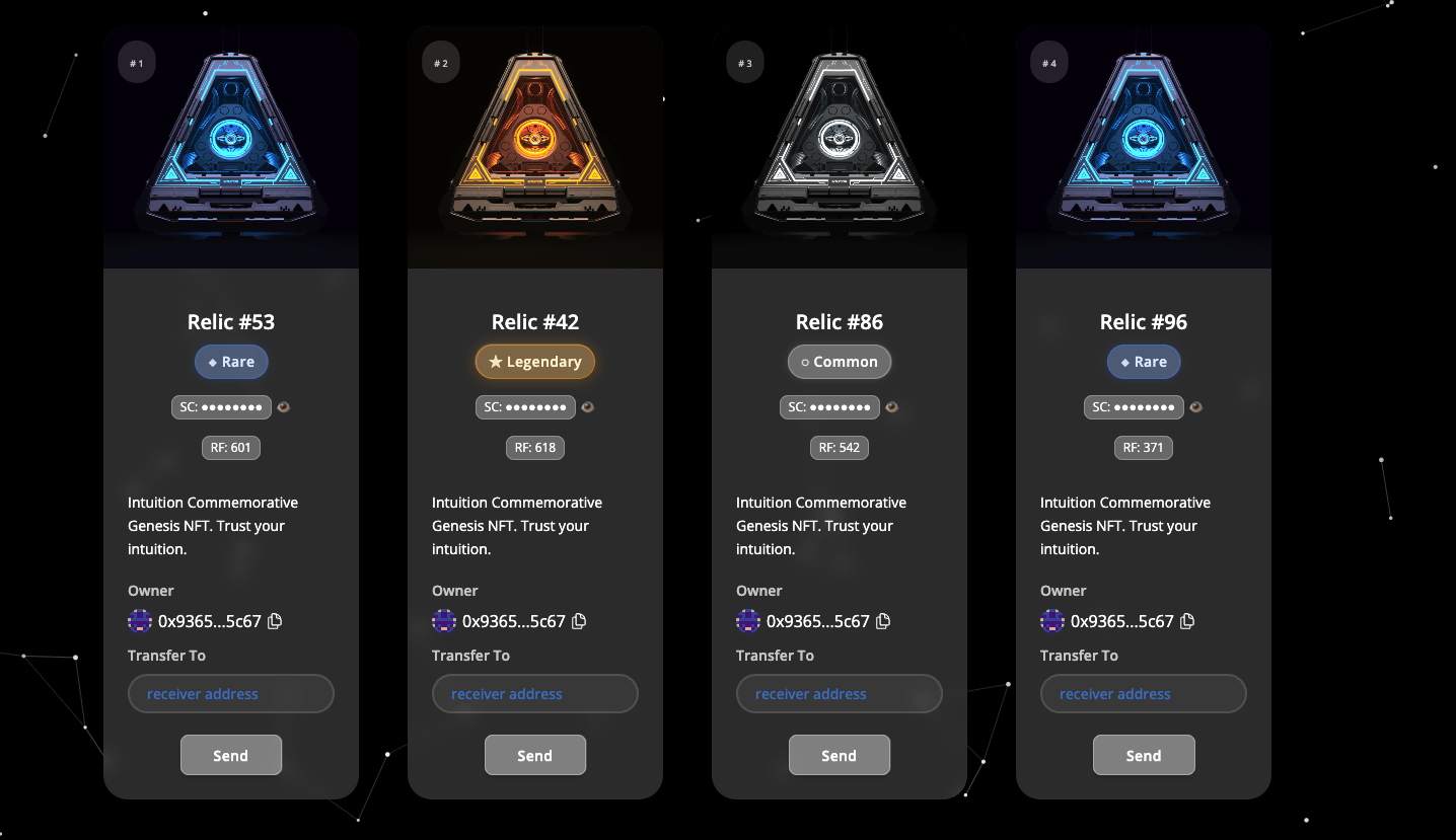 Intuition NFT screenshot